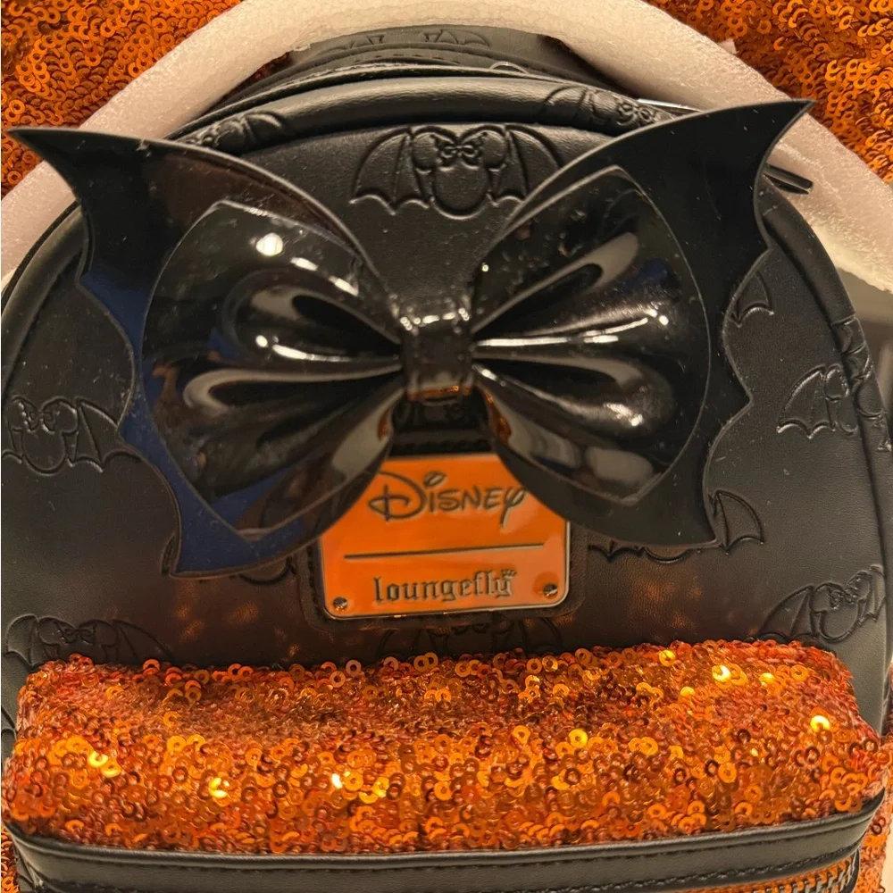 Disney Halloween Sequin Loungefly Mini Backpack